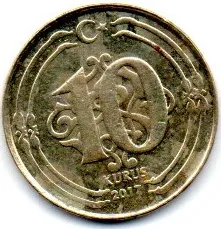 Turquia - 2017 - 10 Kurus