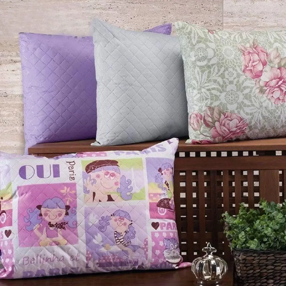 Travesseiro Hedrons Colori 45 x 65cm Branco