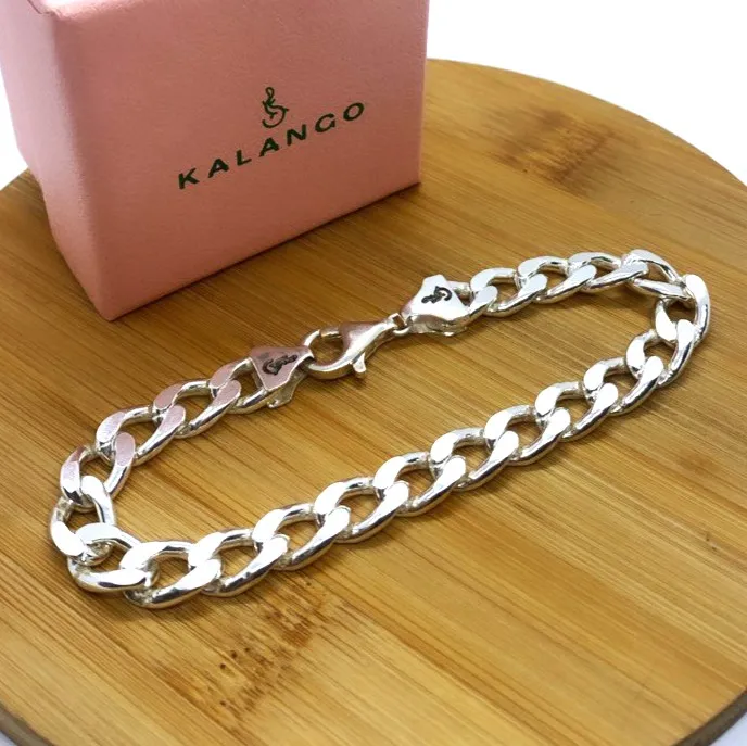 Pulseira de prata grumet - 240011
