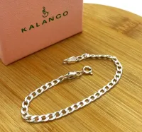 Pulseira de prata grumet - PUL51 - Foto 2