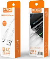 Cabo USB para Tipo-C Kaidi KD-17C 100cm