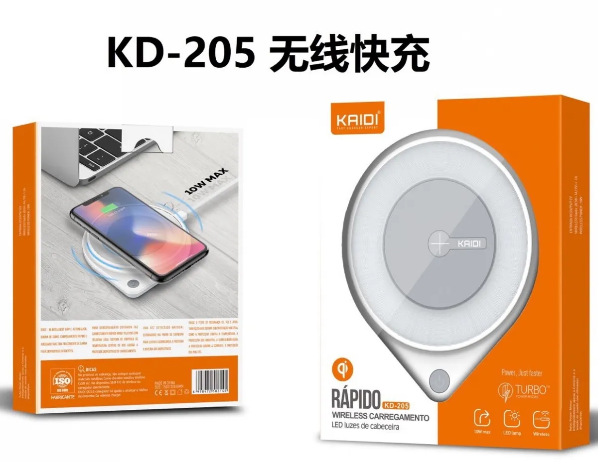 Carregador Indutivo 10W Kaidi KD-205