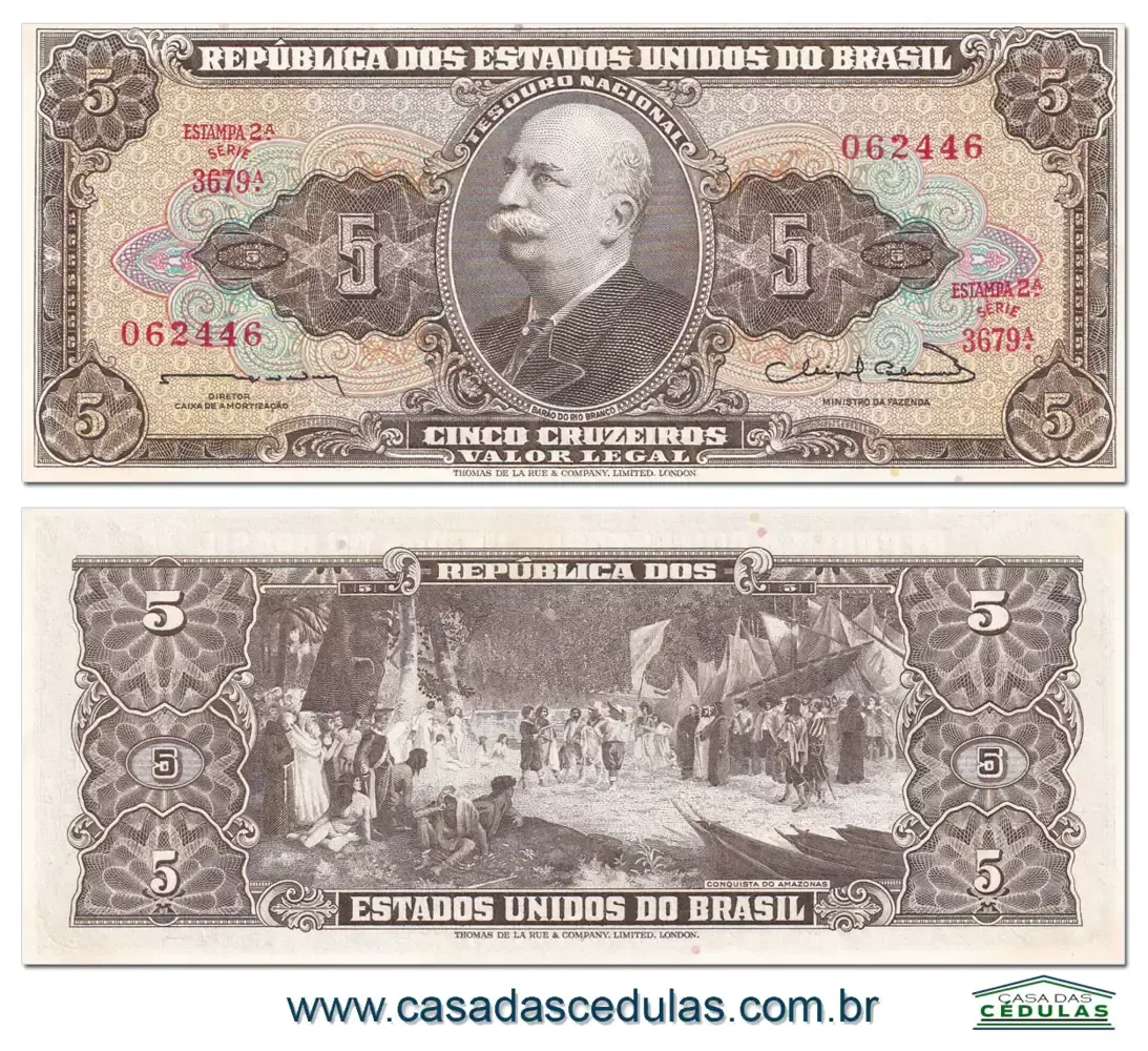 C072 - 5 Cruzeiros (Barão do Rio Branco) - Fe