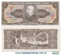 C074B- 5 Cruzeiros (Barão do Rio Branco) - Sob/Fe