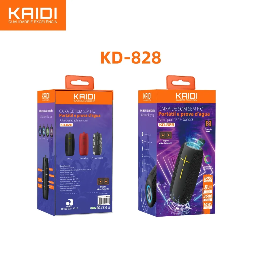 Caixa de Som Bluetooth com Radio Prova D