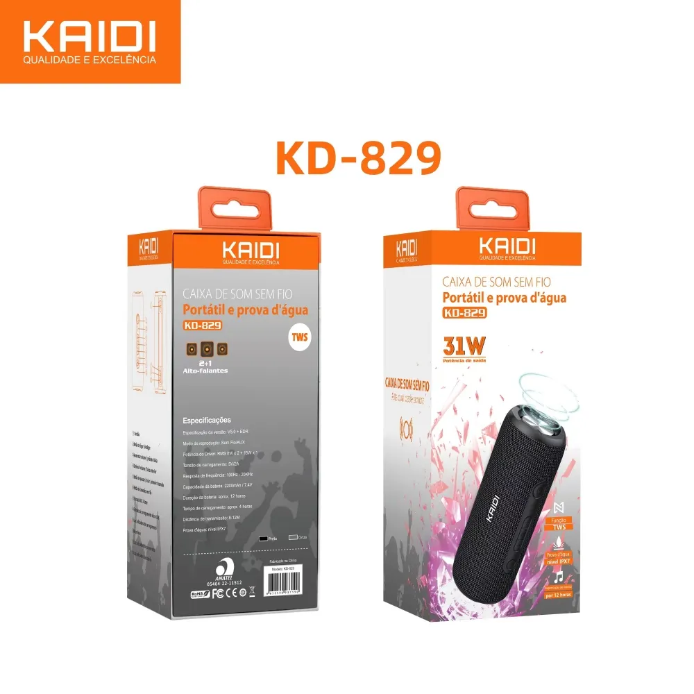 Caixa de Som Bluetooth Prova D