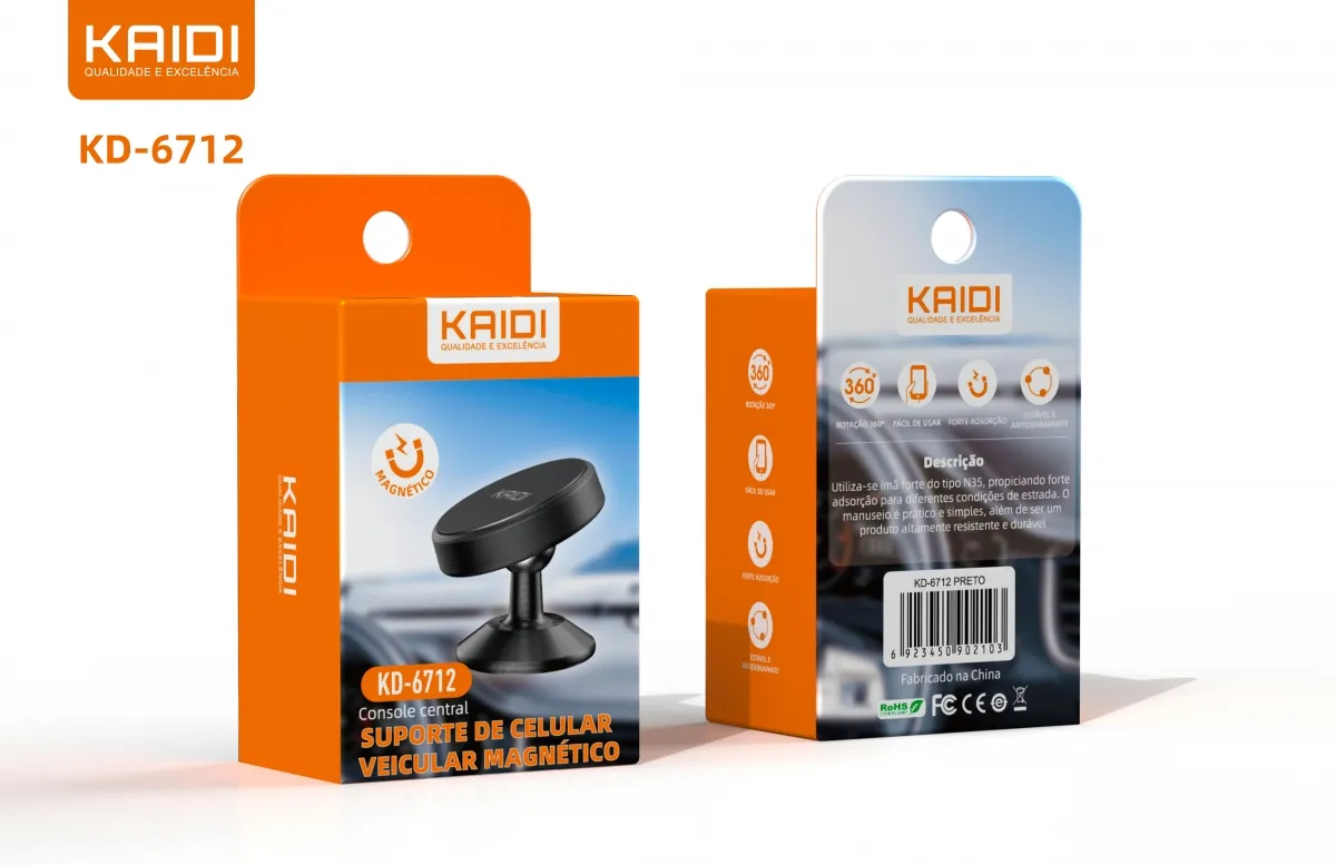Suporte Veicular Magnético Kaidi KD-6712 Imagem