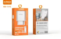 Carregador Saida USB para Tipo-C QC 3.0 Kaidi KD-111C