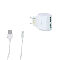Carregador 2 USB para Lightning Kaidi KD-605A - Foto 2