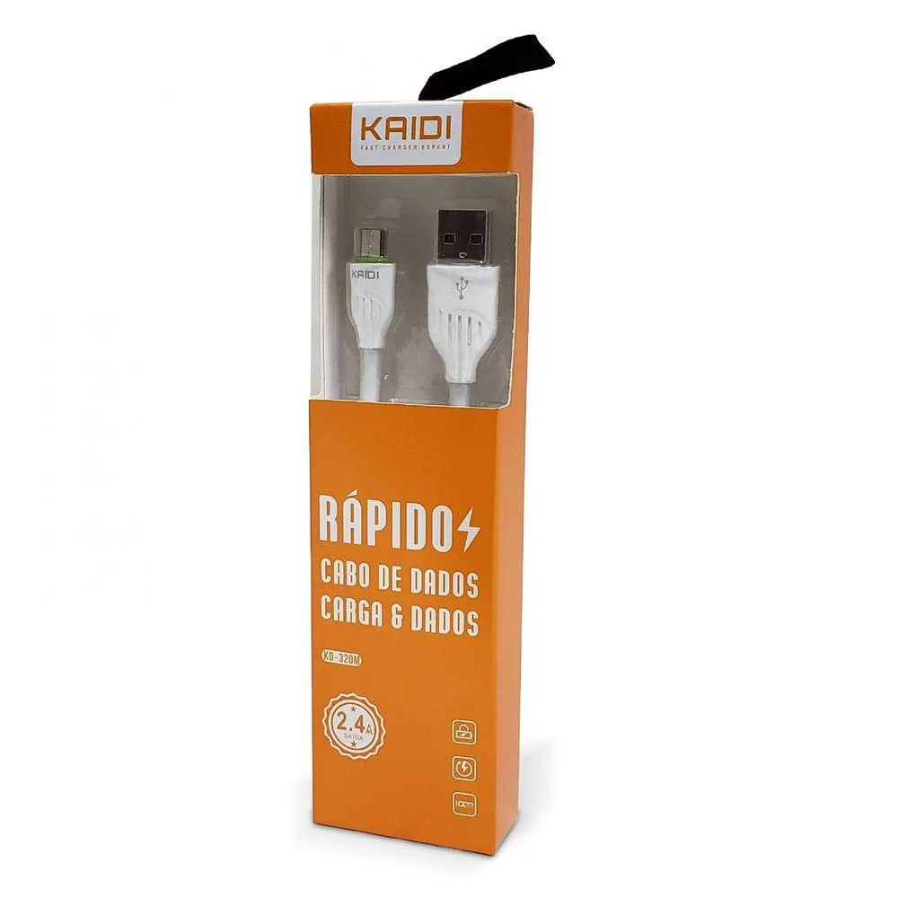 Cabo USB para Micro Kaidi KD-320M 100cm