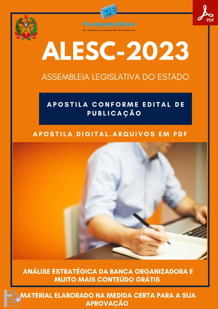 Apostila ALESC Análise de Sistemas ANALISTA 2023