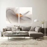Dupla Abs Grey and Gold em Canvas - Foto 2