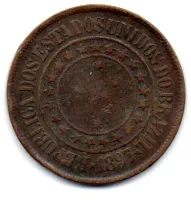 1897 - 40 Réis - Moeda Brasil