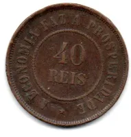 1897 - 40 Réis - Moeda Brasil - Foto 2