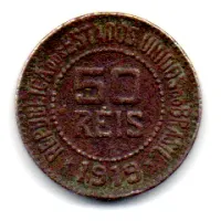 1919 - 50 Réis - Moeda Brasil