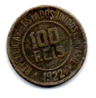 1922 - 100 Réis - Moeda Brasil
