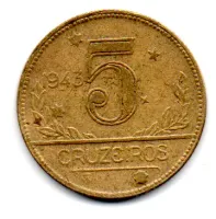 1943 - 5 Cruzeiros - Moeda Brasil