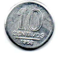 1958 - 10 Centavos - Moeda Brasil