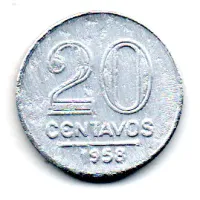 1958 - 20 Centavos - Moeda Brasil