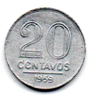 1959 - 20 Centavos - Moeda Brasil