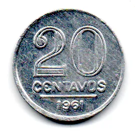 1961 - 20 Centavos - Moeda Brasil