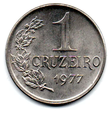 1977 - 1 Cruzeiro - Moeda Brasil