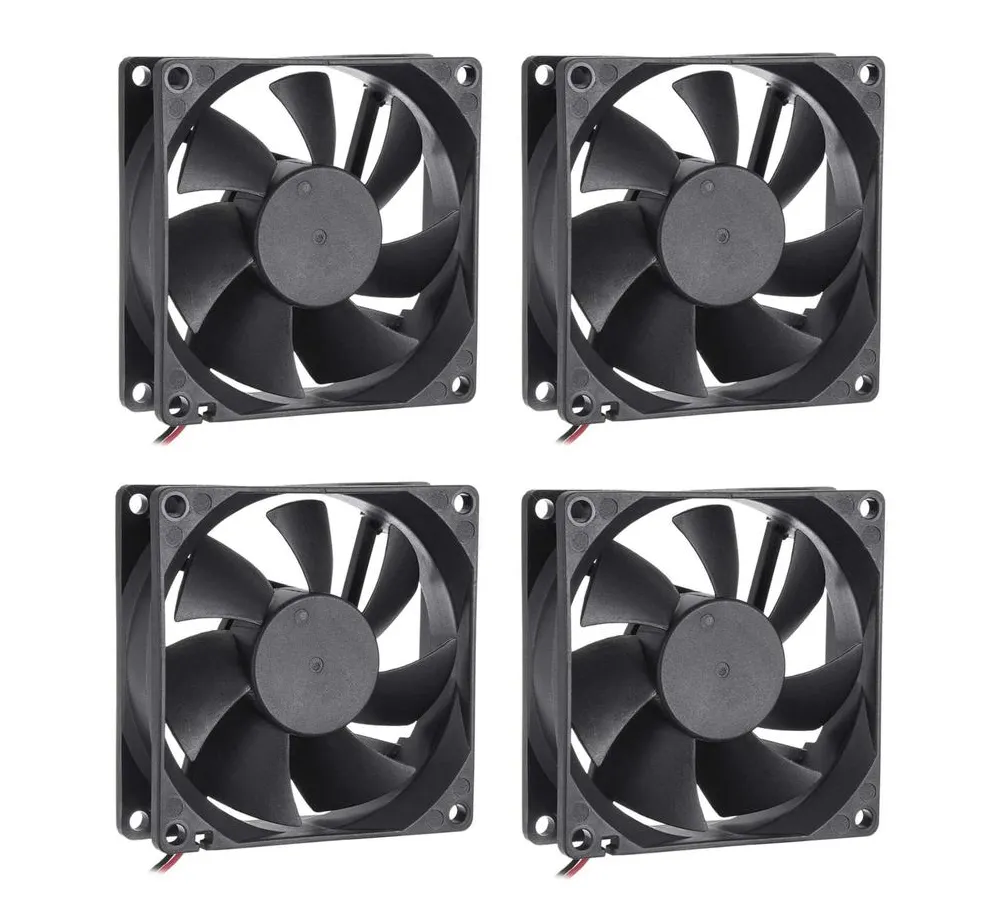 kit 4 cooler fan ventoinha 60 x 60 x 20mm  12 volts
