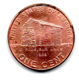 Estados Unidos - 2009 - 1 Cent - Comemorativa Bicentenário Lincoln - (Early childhood in Kentucky)
