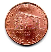 Estados Unidos - 2009 - 1 Cent - Comemorativa Bicentenário Lincoln - (Early childhood in Kentucky)