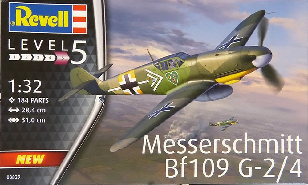 Avião Messerschmitt Bf-109 G-2/4 Kit Revell 1/32 Plastimodelismo Imagem