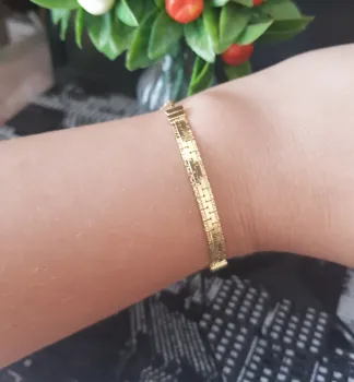 Pulseira folheada a ouro 18k