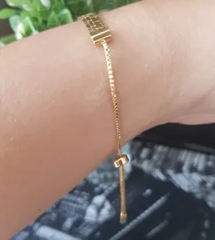 Pulseira folheada a ouro 18k - Foto 2