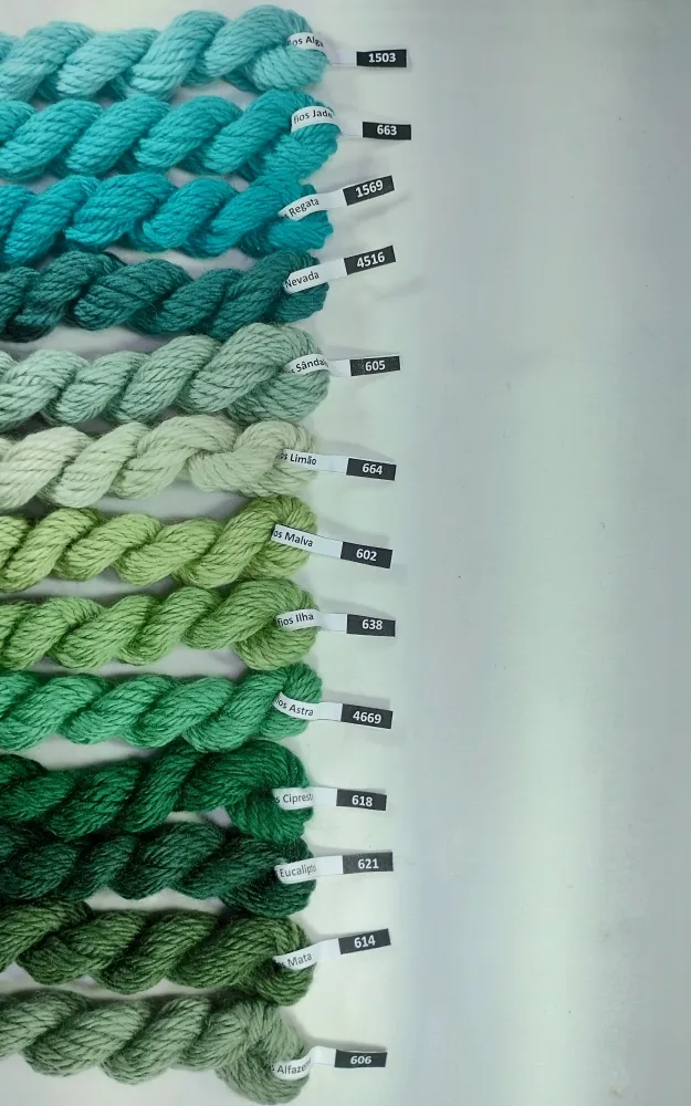 Conjunto 13 Cores Tons Verdes 