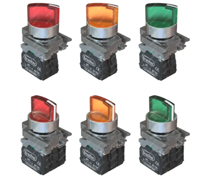 Chave Seletora Metálica com Iluminação