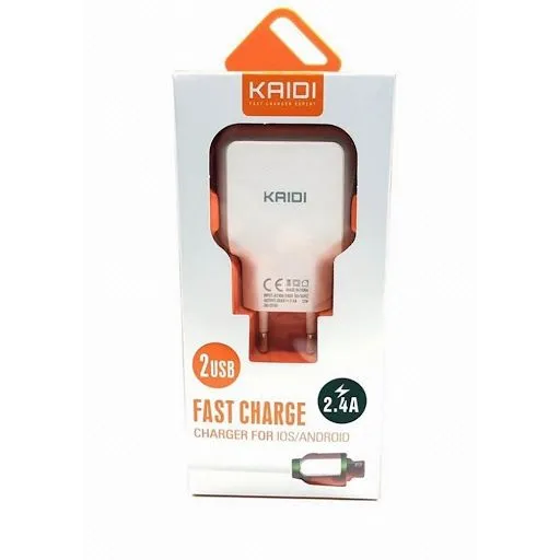 Carregador 2 USB para Micro Kaidi KD-605S