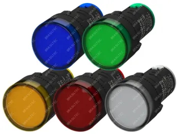 Sinaleiro LED 22mm 12Vca/Vcc