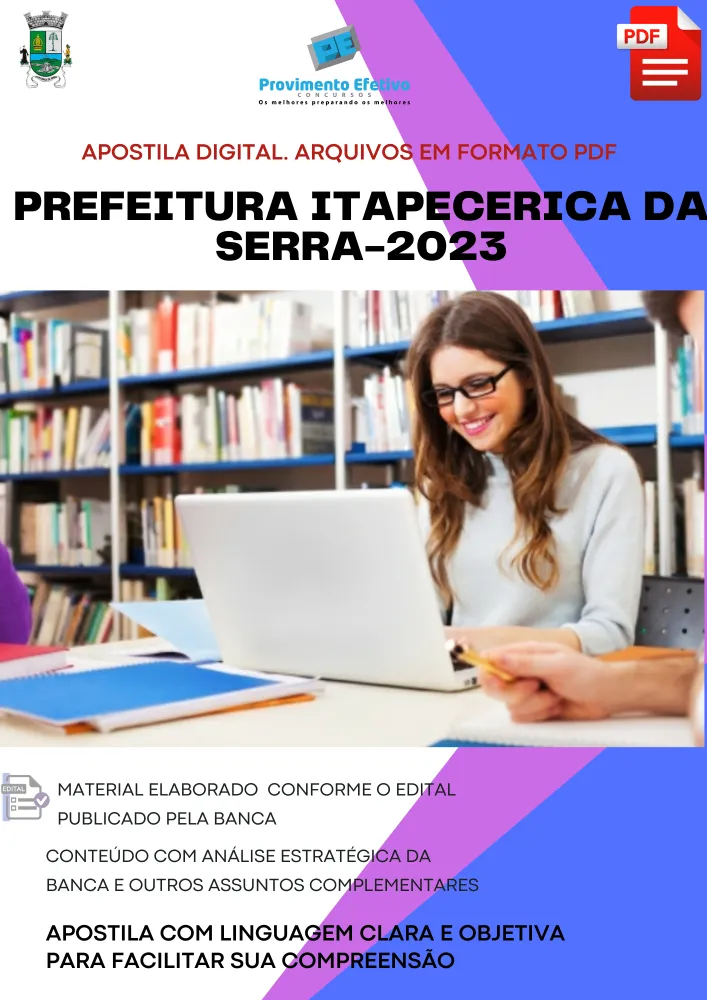 Apostila Pref Itapecerica da Serra SP Assistente Administrativo 2023 Imagem