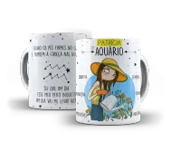 Caneca Personalizada dos Signos: Aquário, Gêmeos