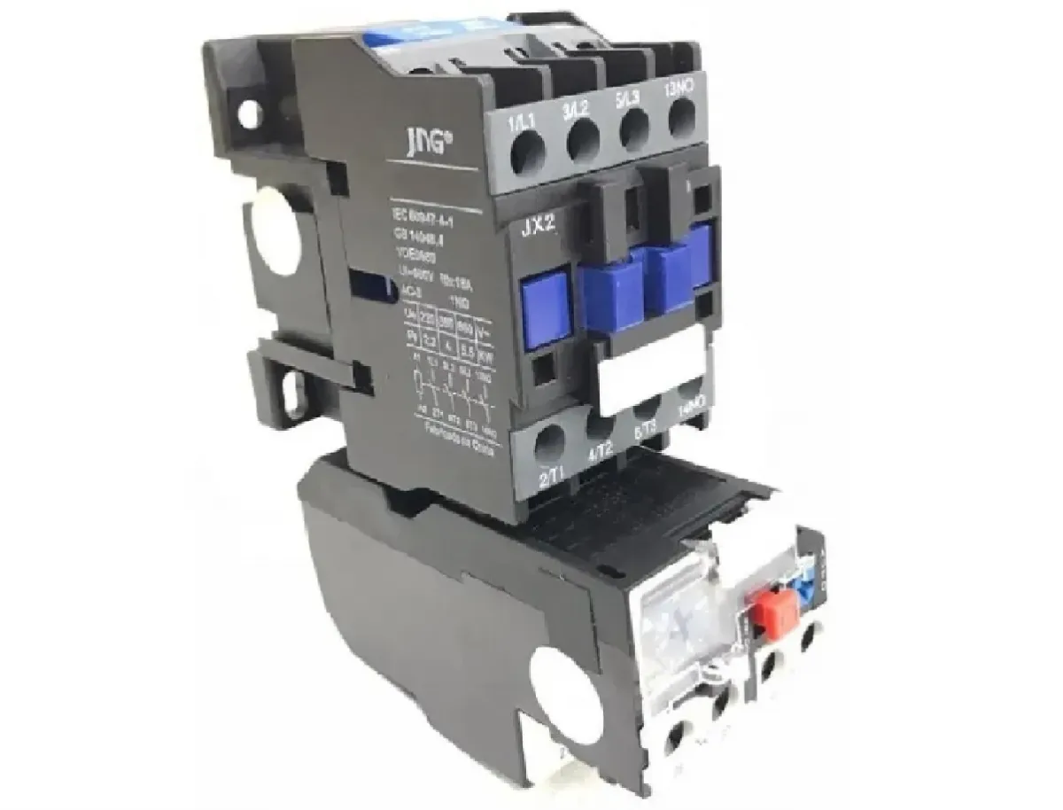 Contator De Potência Jng Jx2-0910 220v + Relé Termico 4-6A