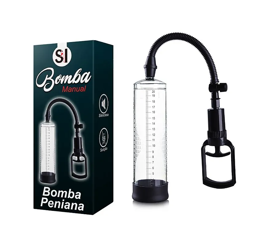 BOMBA PENIANA MANUAL COM MANOPLA 3 - SI.                                                                                                           LIBYSEXSHOP