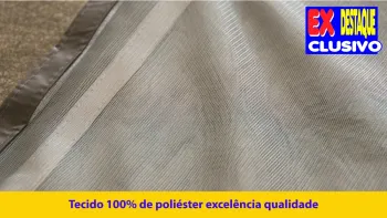 Tela mosquiteira magnética, cor prateada, tecido liso - 91 x 215 cm - Foto 2