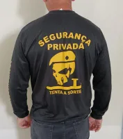 Camiseta Segurança Privada Manga Longa Tenta a Sorte - Foto 2