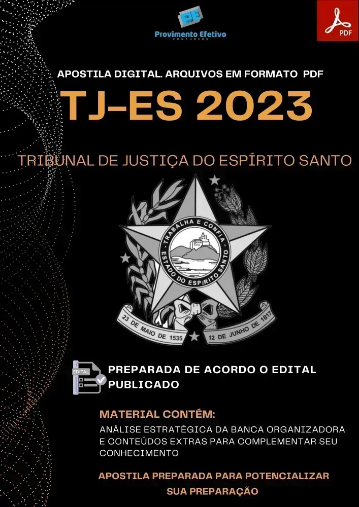 Apostila TJ ES Ano 2023 Analista ENFERMAGEM