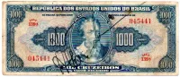 C048 - 1000 Cruzeiros - 1° Estampa - Série 139 - Assinada a Mão / Autografada - Data: 1943- Pedro Alvares Cabral - BC