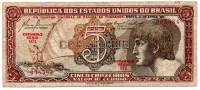 C111 - 5 Cruzeiros - Série 071 - Índio - Data: 1961 - BC