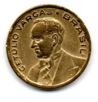 1944 - 20 Centavos - Com Sigla OM - ERRO: Cunho Quebrado - Moeda Brasil - Foto 3