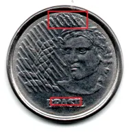 1994 - 1 Centavo - ERRO: Cunho Marcado 2x na data e traço no Brasil - Moeda Brasil
