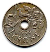 Noruega - 1999 - 1 Krone