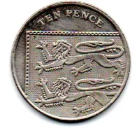 Reino Unido - 2008 - 10 Pence - C/ Danos - Foto 2