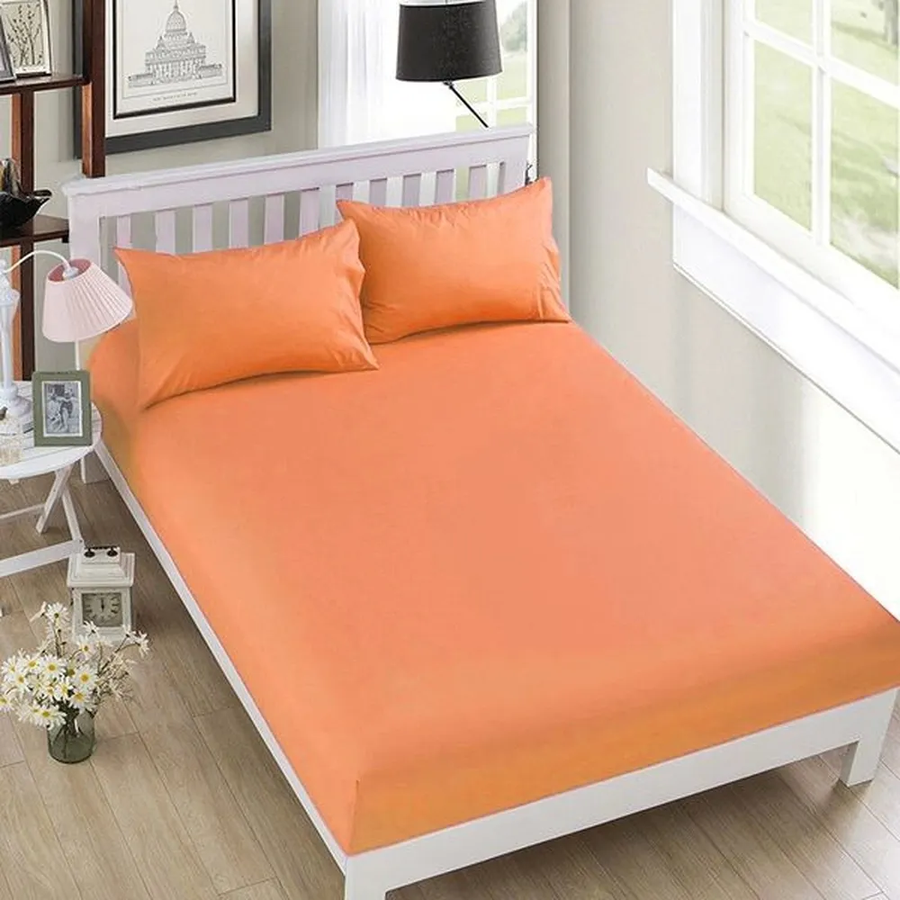 Jogo de Cama 03 Pç Malha King Salmão Imagem